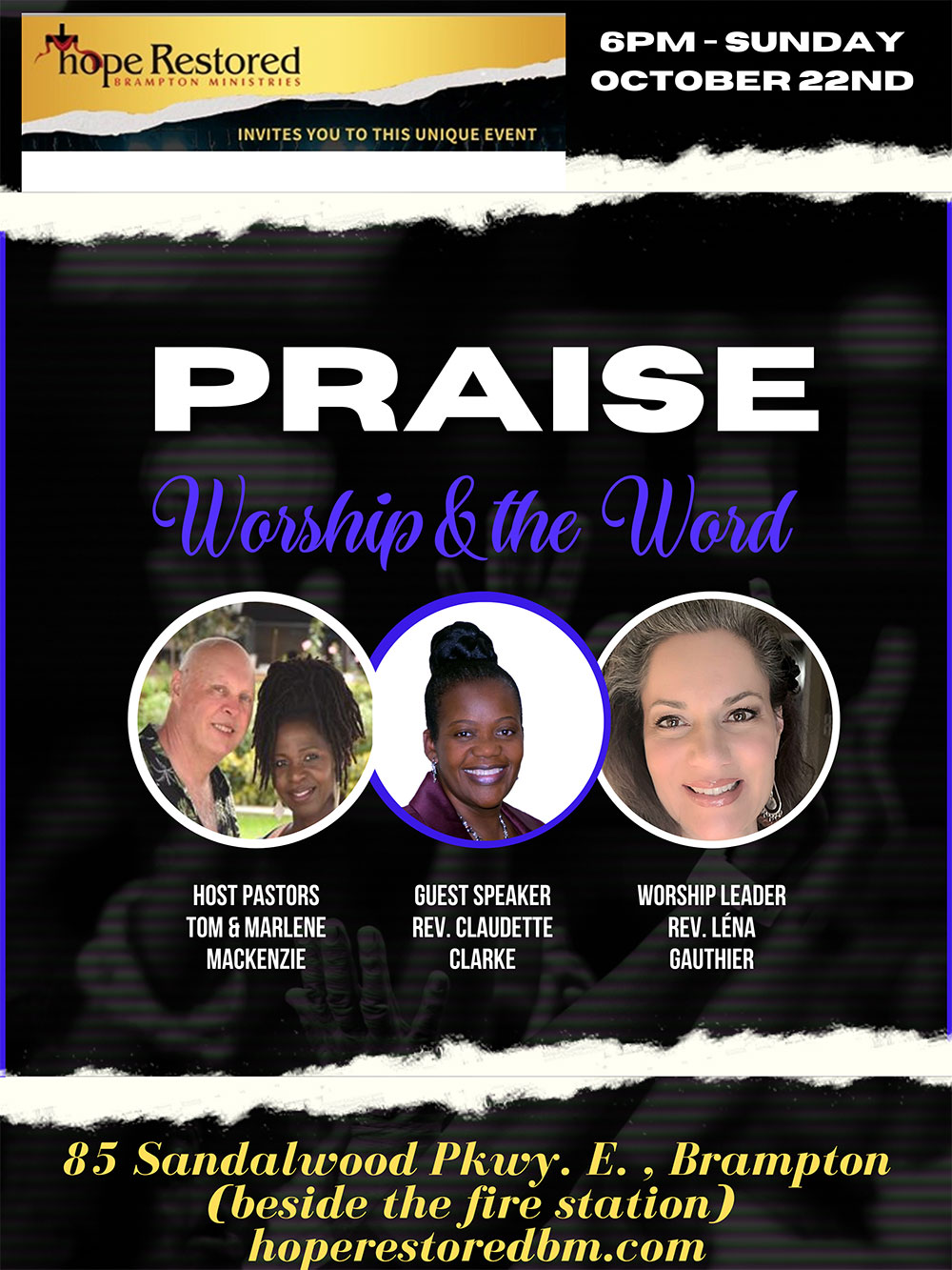Praise, Worship and the Word on Sunday October 22, 2023